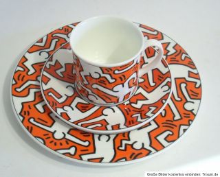 Traumhaft schönes Gedeck von Keith Haring hergestellt 1991 und