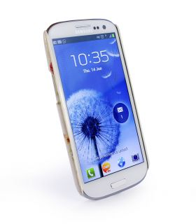 Tuff Luv Tuff Shell Hülle für Samsung Galaxy S3   beige   Geblümt