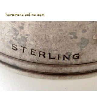 Antiker SERVIETTENRING Sterling Silber mit Monogramm