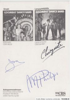 Goombay Dance Band TOP AK 80er Jahre Original Signiert +15979