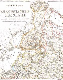 Alte Landkarte SUOMI Finnland LAPPLAND Helsinki   1844
