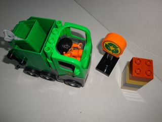 LEGO Duplo 4659   Ville Müllabfuhr + Kipper Aufsatz Rot