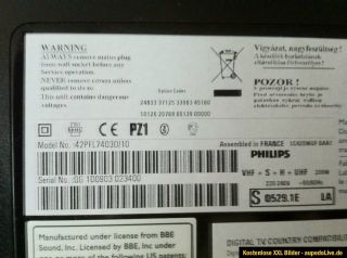 Philips 106,7 cm (42 Zoll) LCD Fernseher Defekt