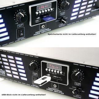Party PA Boxen Lautsprecher Endstufe  USB Verstärker DJ 701