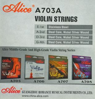 Stahlsaiten, Saiten, Violinensaiten für Violine & Geige
