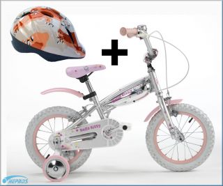 Hello Kitty Kinderfahrrad Fahrrad Mädchenrad 14 Zoll inkl. Helm
