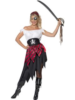Piratenkostüm Damen Piratin Kostüm Fluch der Karibik Gr L