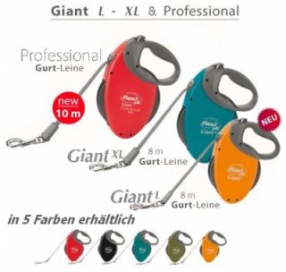 Flexi Leine GIANT L XL Professional Long, Gurtlleine Hundeleine