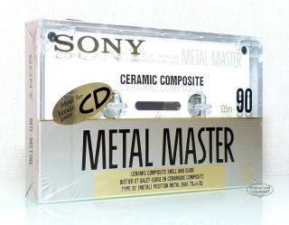 SONY METAL MASTER ceramic 90 USA aus 1992 Typ IV audio Kassetten tape