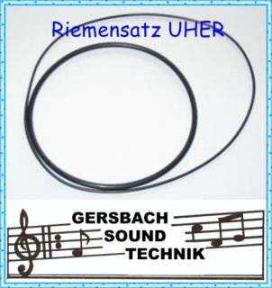 Riemensatz Uher Royal de Luxe Rubber drive belt kit