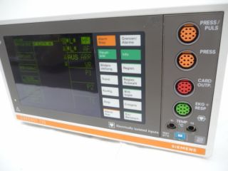Siemens Sirecust 730 EKG Monitor mit Folientastatur, zur Messung von
