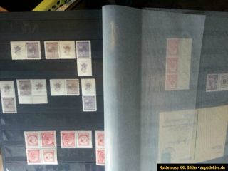 Große Briefmarkensammlung mit Blöcken, Autogrammkarten, Briefen
