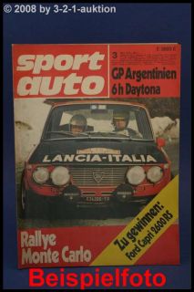 Sport Auto 3/72 Ford Capri 2600 RS + Renn Capri + Poste