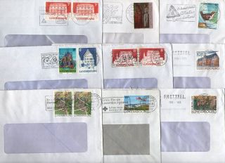 LUXEMBURG LUXEMBOURG GIGANTIC COVERS CARDS LOT  UNIQUE  LOOK