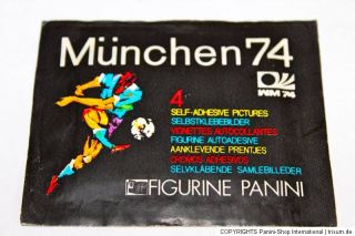 Panini WC WM MÜNCHEN MUNCHEN 74 1974 – 1 x TÜTE PACKET BUSTINA