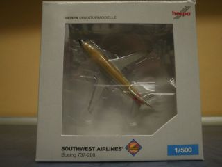 Herpa Wings 1:500 Boeing 737 200 Southwest Airlines