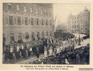 Prinz Arnulf v. Bayern König Beisetzung Beerdigung 1908