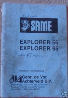 Bedienung und Wartung SAME Explorer 55 und 65 NL
