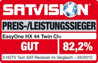 easy one HX 44   HDTV Satelliten Receiver mit Twin Tuner, PVR ready