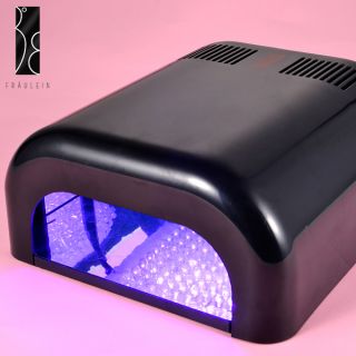 Fraulein38 12W LED Schwarz Lampe Lichthärtungsgerät für Nail Art