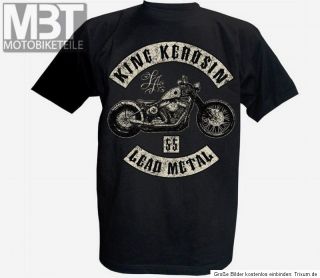 King Kerosin TShirt Herren Schwarz LEAD METAL Harley Davidson V2 in XL