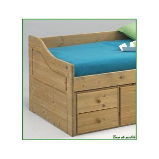 Massivholz Schubkastenbett Kiefer Bett mit Schubladen Funktionsbett