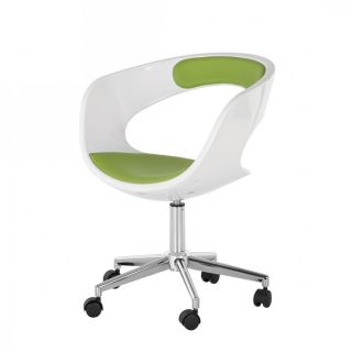 NEU Bürostuhl Kunstleder Grün/Weiß Drehstuhl Büro Schreibtisch
