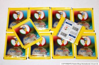 Panini WC WM Korea Japan 2002 02 – 10 x Tüte packet bustina sobre