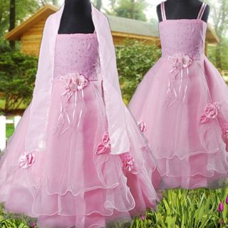 R082 Blumenmädchen Kommunions Hochzeit Festkleider Mädchen Kleid