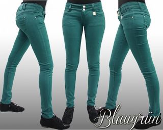 Damen Bunte Jeans Röhrenjeans Hose in Trendige Farben XS, S, M, L, XL