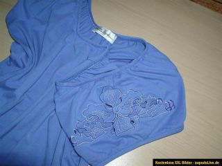 Carmen Shirt Ulla Popken Gr 46/48 kräftig hellblau A Line   große