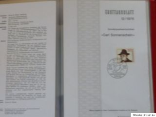 Ersttagsblätter 1974 bis 2001 in 19 KOBRA Alben   ETB   Ersttagsblatt