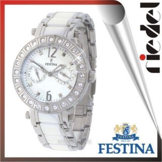 FESTINA Damenuhr Uhren F16587 1 Edelstahl Damenuhren Keramik Damen