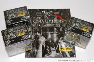 Panini CHAMPIONS OF EUROPE 2005   3 x DISPLAY BOX sealed/OVP