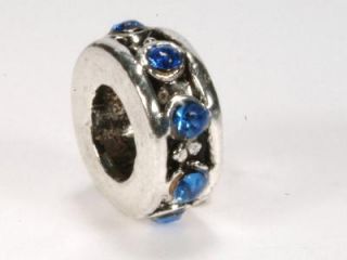 RING MIT Blauen Zirkonia Bead für Pandora, BEBEXI 650