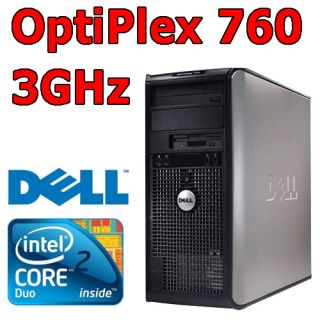DELL OptiPlex 760 Core2Duo E8400 2x 3 0GHz 2GB DDR2 80GB SATA DVD