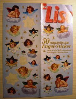 50 Engel   STICKER Weihnachten Aufkleber für DEKO Basteln Karten