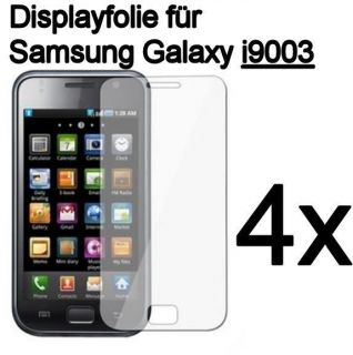 4x Schutzfolie Folie Displayschutz für Samsung Galaxy S i9003 GT