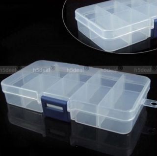 Empty Storage Case Box 10 Cells for Nail Art Tips Gems