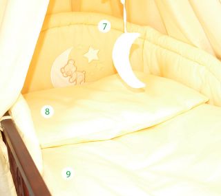 Kinderbett Teddybear + Ausstattung mit Bärchen Aplikation