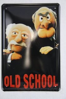 Metallschild Deko Blechschild Muppets Show Old School Statler
