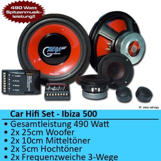 Auto Lautsprechersystem Bass Lautsprecher Car Hifi Boxen Hochtöner