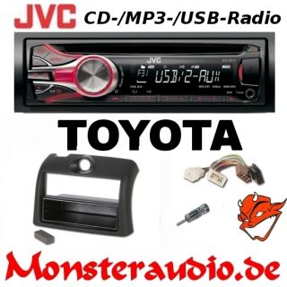 JVC Autoradio TOYOTA Yaris & Verso P1 bis Bj. 03 CD  USB Radio