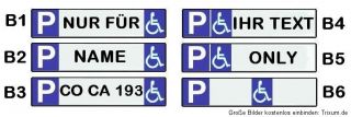 Behinderten Parkplatz Beschilderung Behinderte Behindertenparkplatz