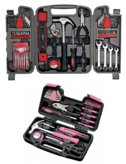 MEGA COMBO Werkzeugkiste Werkzeugkasten Werkzeugset Pink