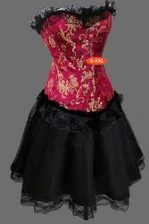 Corsagen Kleid Bustier Moulin Rouge Barock neu 342