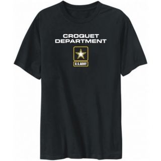 Shirt Mens Black Deparment Us Army Croquet