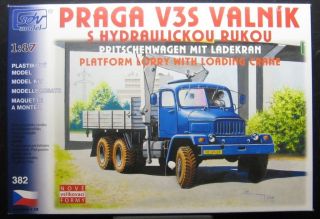 sdv model 382 Praga V3S Pritschenwagen mit Kran 187