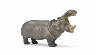 Schleich 14132   Flußpferdbulle, Maul offen