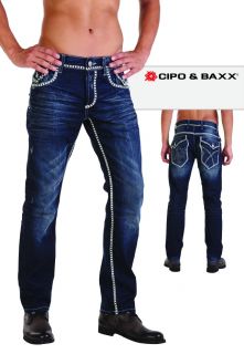 Cipo & Baxx Herren Club Jeans C 795 blau BRANDNEU W29 30 31 32 33 34